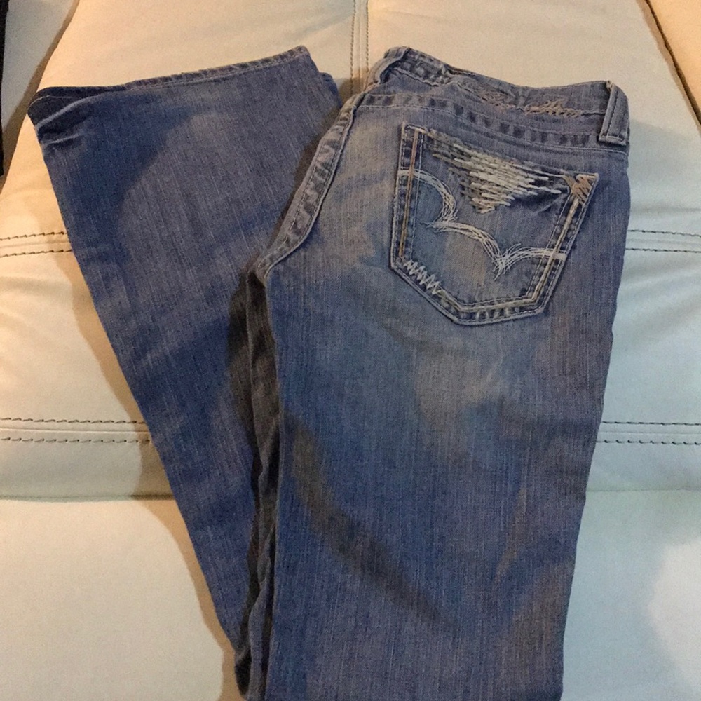 Light wash super comfortable, ultra low rise jeans